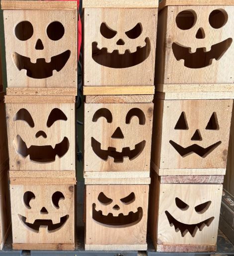 Halloween Lantern Router Templates made from Cast Acrylic | For Halloween Jack-O-Lanterns | To Make Lanterns without CNC or Laser