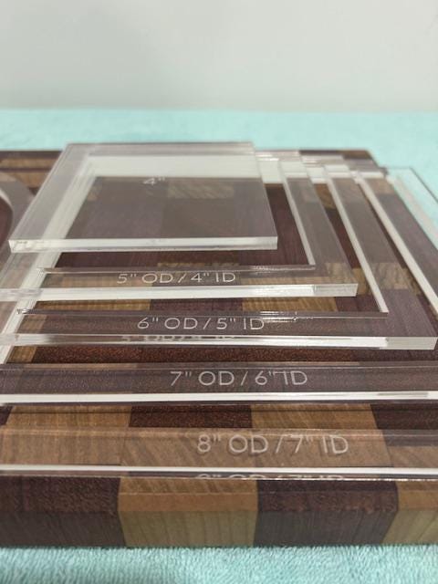 Circle Router Templates Square Router Templates Circle Jig Router Square Jig Templates Circle Inlay Template Square Inlay Template