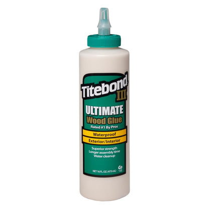 Titebond III Ultimate Wood Glue, 4-Ounces or 16-Ounces