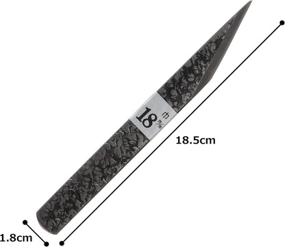 Marking Knife 18mm Right Hand for Woodworking, Marking, Scribing, Carving, Whittling, Professional Hand Forged Razor Sharp Japanese Carbon Steel Blade with Hammered Pattern, Made in JAPAN