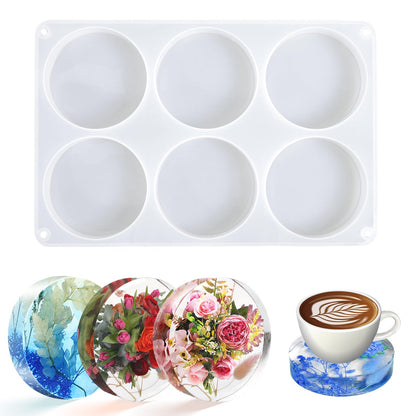 18 Pieces Thicken Resin Coaster Molds, Upgrade Coaster Molds for Epoxy Resin, Coaster Resin Mold with Storage Box Mold for DIY Art Craft Cup Mats