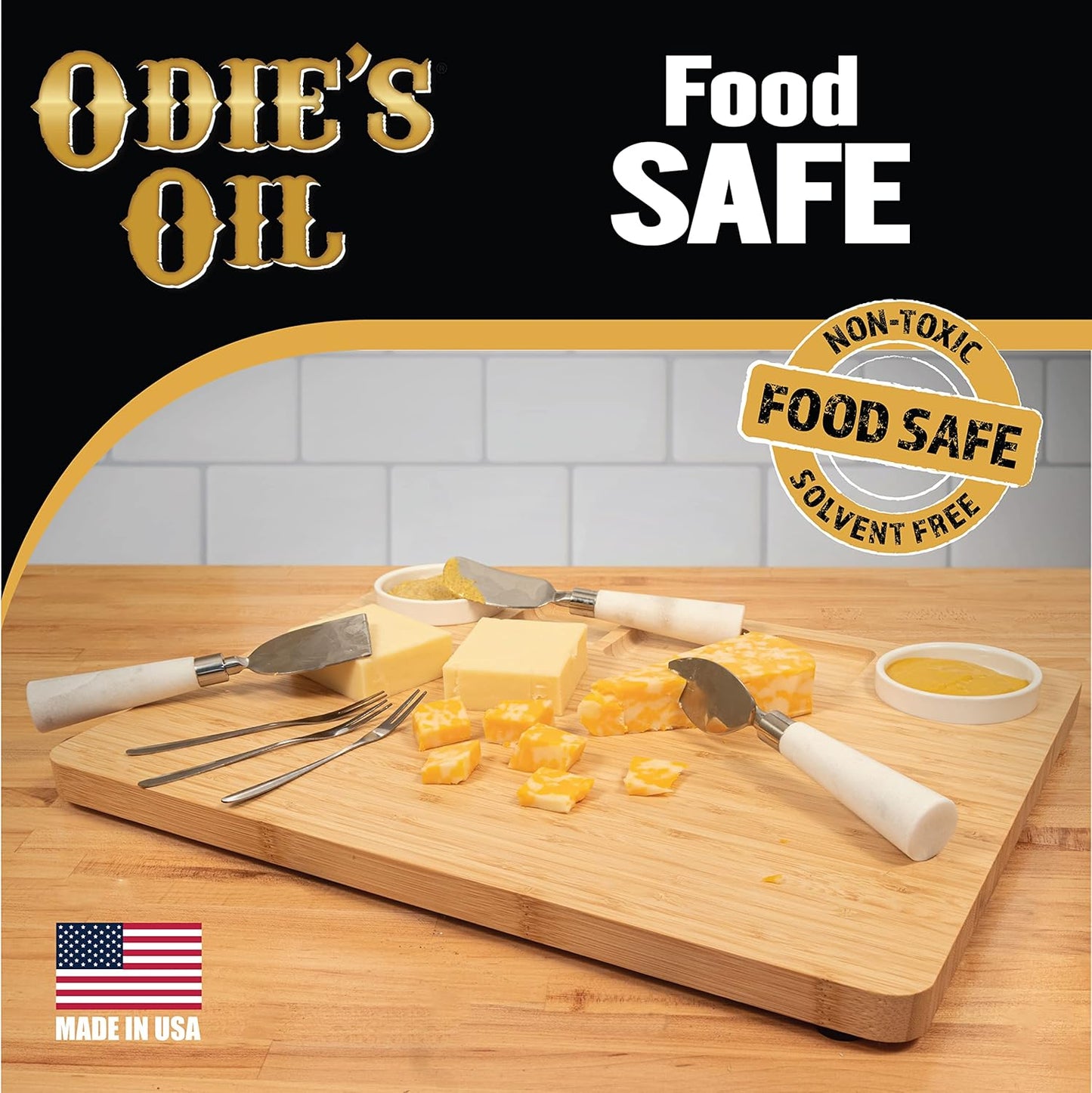 Odie's Oil • Universal Finish for Wood • Leather • Plastic • Vinyl • Metal and More • 9 Ounce Glass Jar • Food Safe and Solvent Free Non Toxic Finish