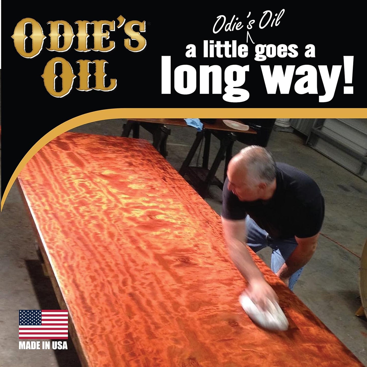 Odie's Oil • Universal Finish for Wood • Leather • Plastic • Vinyl • Metal and More • 9 Ounce Glass Jar • Food Safe and Solvent Free Non Toxic Finish