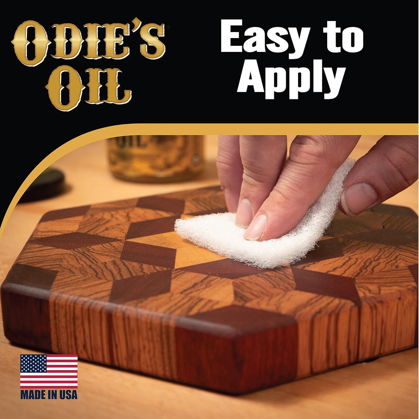 Odie's Oil • Universal Finish for Wood • Leather • Plastic • Vinyl • Metal and More • 9 Ounce Glass Jar • Food Safe and Solvent Free Non Toxic Finish