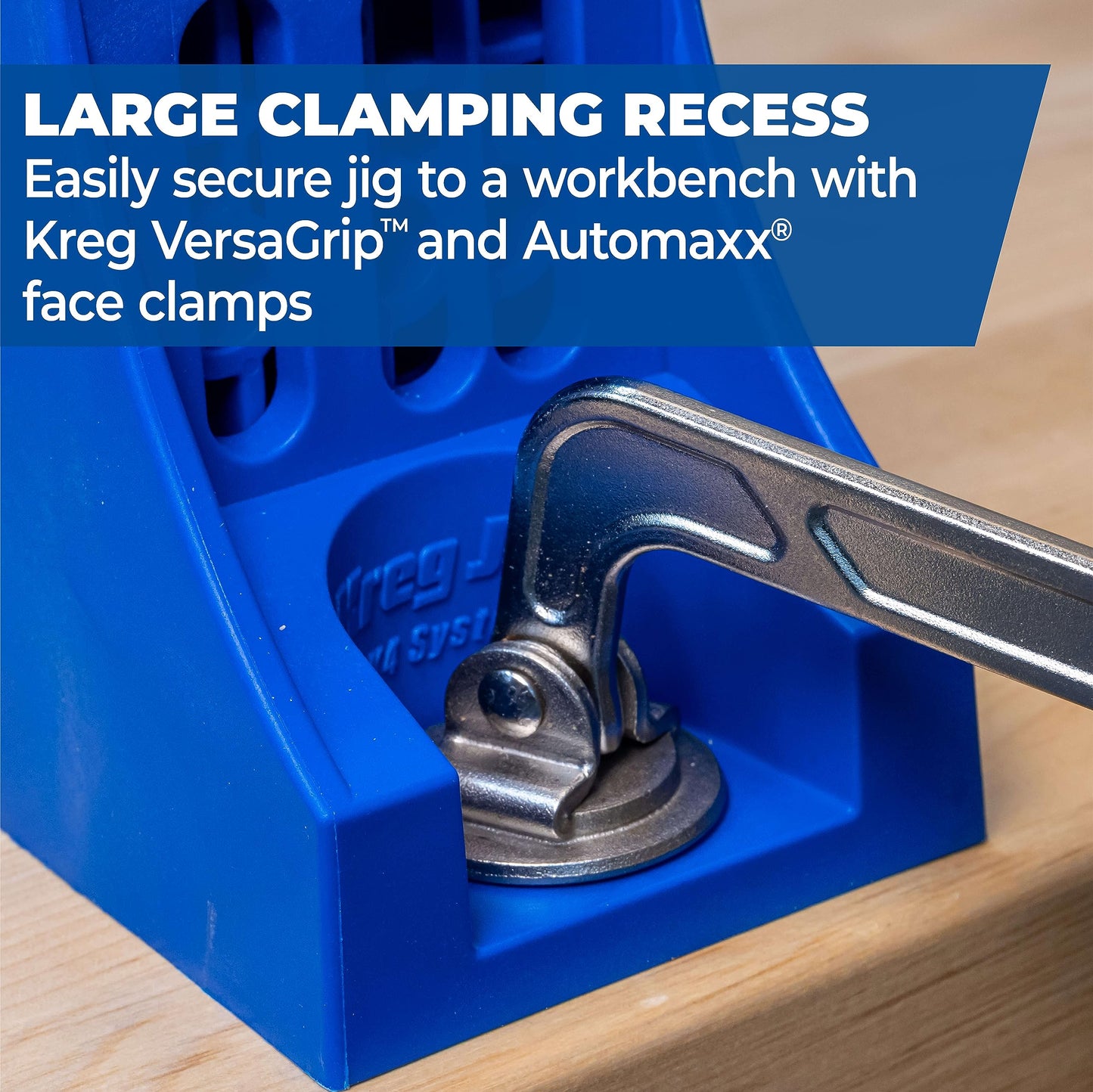Kreg K4 Pocket Hole Jig - Adjustable, Versatile Jig for Strong Joints - Create Perfect, Rock-Solid Joints - Easily Adjustable Drill Guides - For Materials 1/2" to 1 1/2" Thick
