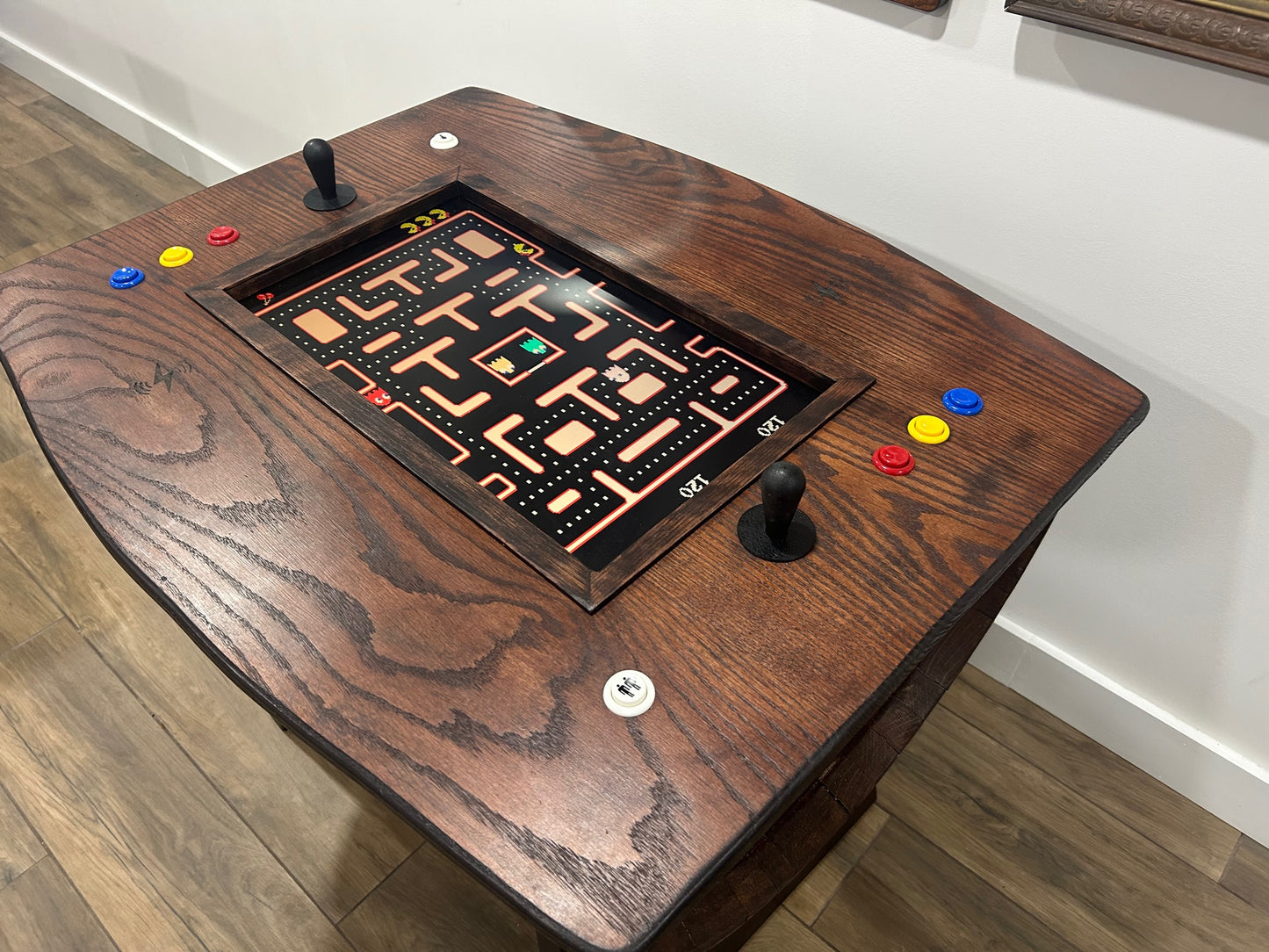 Wine Barrel Arcade Table – Vintage Craft Meets Pixel Power - Custom Arcade Table