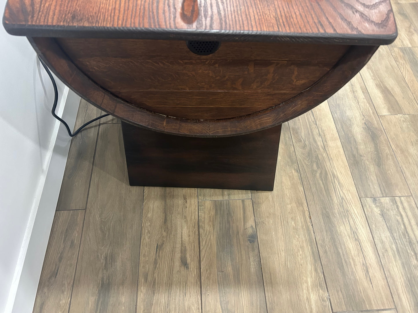 Wine Barrel Arcade Table – Vintage Craft Meets Pixel Power - Custom Arcade Table