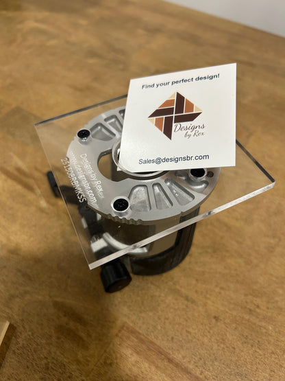 Acrylic Router Base Plates for Makita Palm Router 3 Shapes, 3 Sizes, 1/4" or 3/8" thick, Makita RT0701C, RT0700C, XTR01Z Makita Router Base