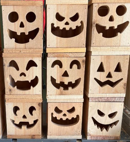Halloween Lantern Router Templates made from Cast Acrylic | For Halloween Jack-O-Lanterns | To Make Lanterns without CNC or Laser
