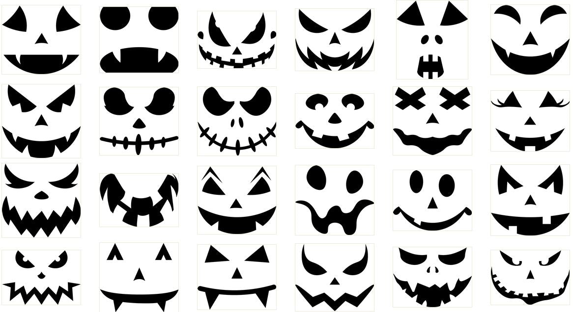 Halloween Lantern Faces - Pumpkin Face SVG Mega Bundle – 350+ Designs