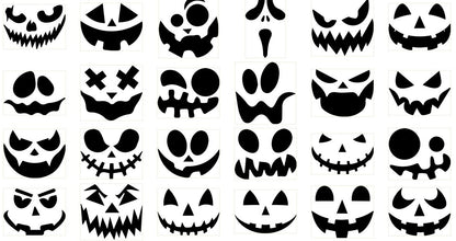 Halloween Lantern Faces - Pumpkin Face SVG Mega Bundle – 350+ Designs