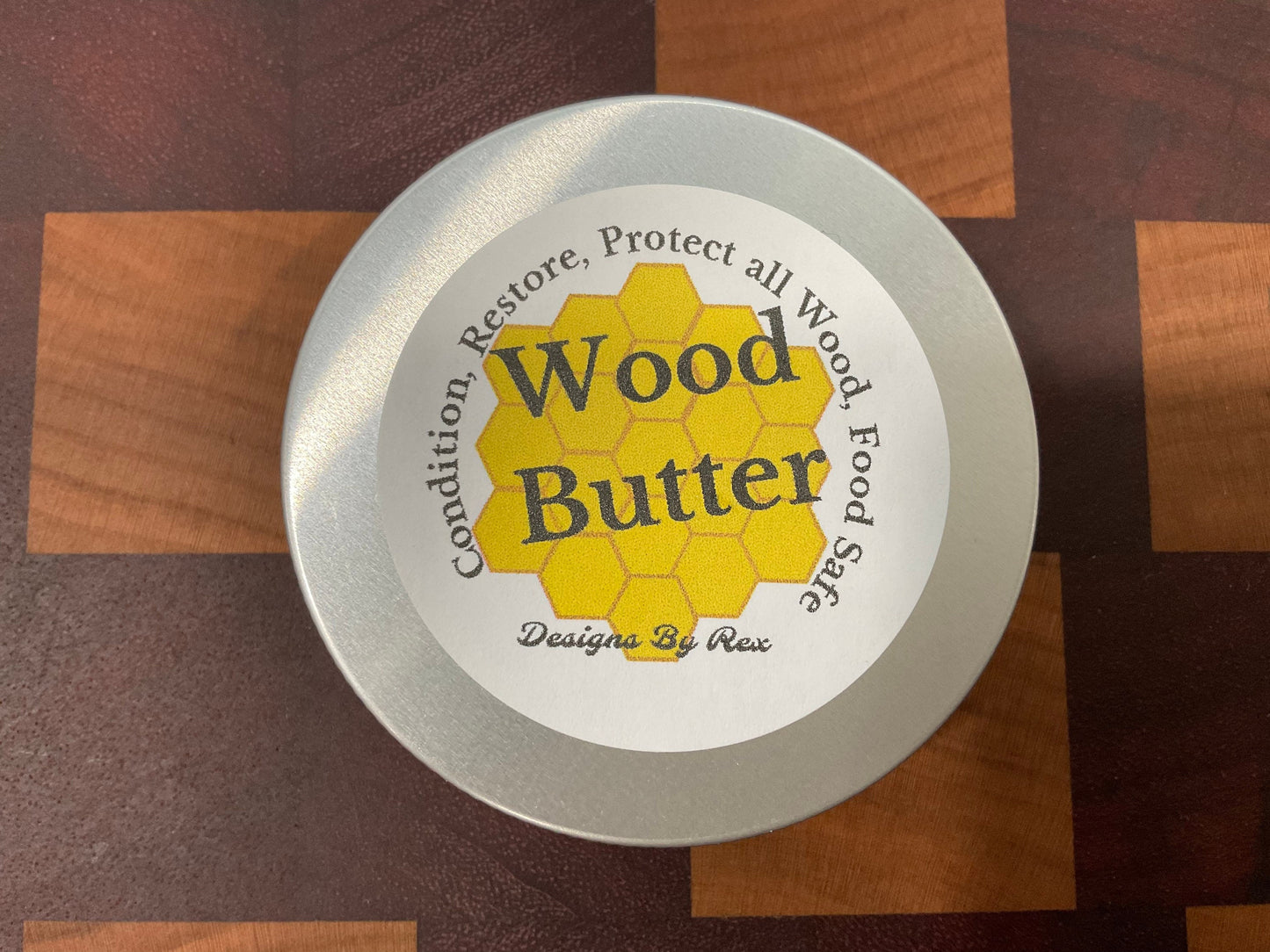 Wood butter (2 Pack), Cutting Board Butter, Board Butter,  Food Safe Wood Restore, Protect all wood, Natural Wood Finish,