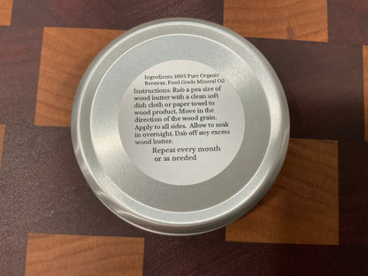 Wood butter (2 Pack), Cutting Board Butter, Board Butter,  Food Safe Wood Restore, Protect all wood, Natural Wood Finish,