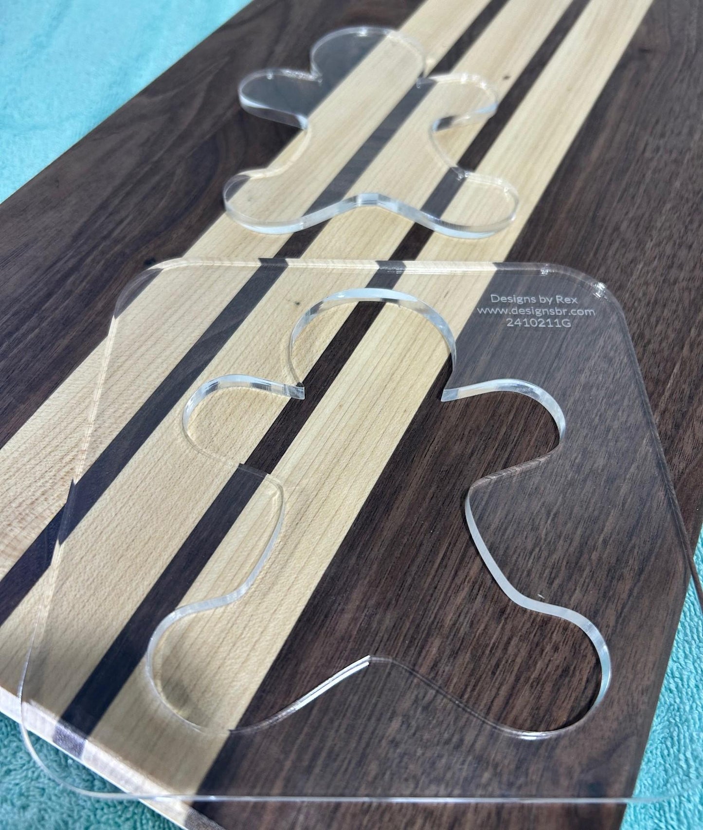 Christmas Router Templates (Clear Acrylic) Holiday Router Templates for Woodworking and DIY Crafting Stencil 1/4"