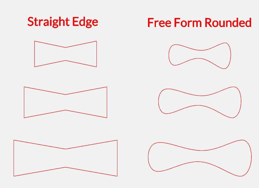 Bow Tie Router Templates (Clear Acrylic) Bow Tie Jig Router Templates Bow Tie Inlay Template