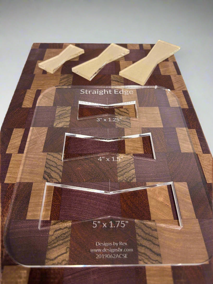 Bow Tie Router Templates (Clear Acrylic) Bow Tie Jig Router Templates Bow Tie Inlay Template