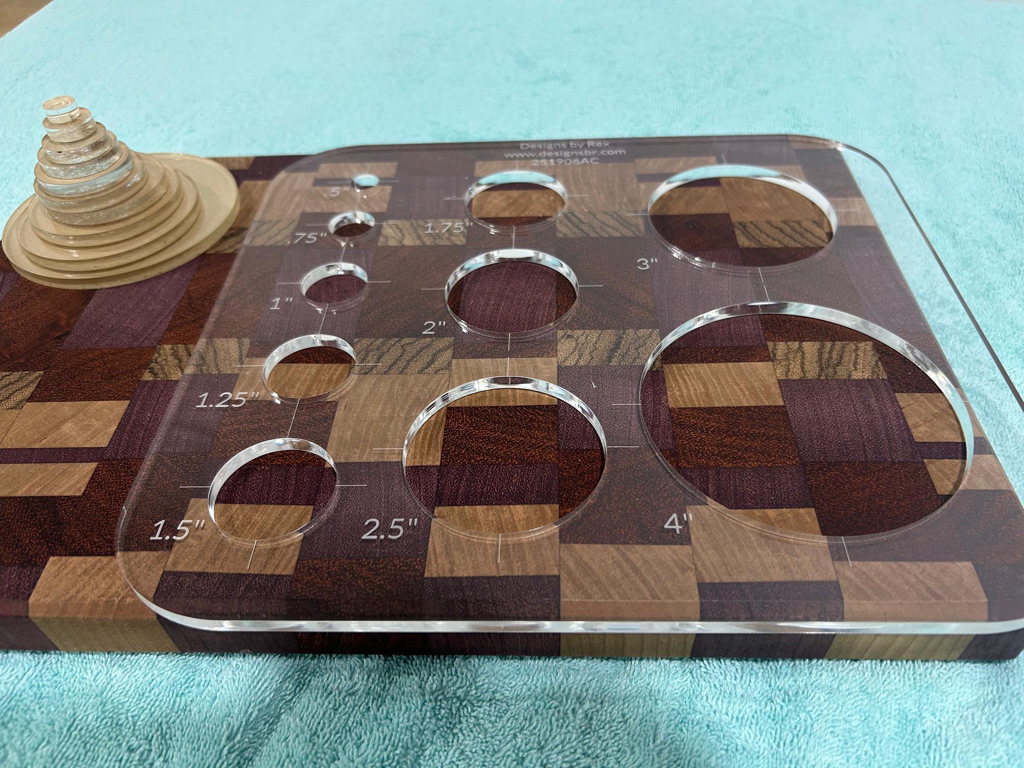 Circle Router Templates (Clear Acrylic) Circle Jig Router Templates Ci ...