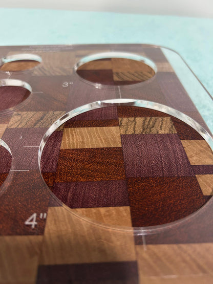 Circle Router Templates (Clear Acrylic) Circle Jig Router Templates Circle Cutting Template