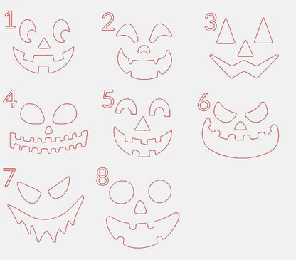 Halloween Lantern Router Templates made from Cast Acrylic | For Halloween Jack-O-Lanterns | To Make Lanterns without CNC or Laser