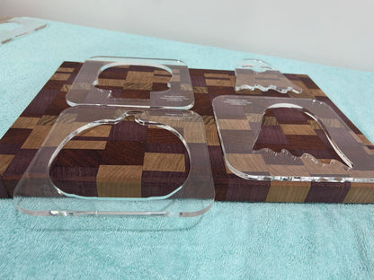 Halloween Router Template made from Cast Acrylic | For Halloween lanterns items and crafts | Halloween Router Templates