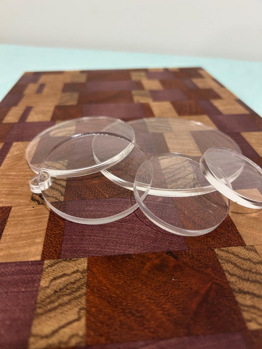 Acrylic Circles - Clear Acrylic Plexiglass Discs - Multiple Thicknesses Circle Cast Acrylic disk for crafts