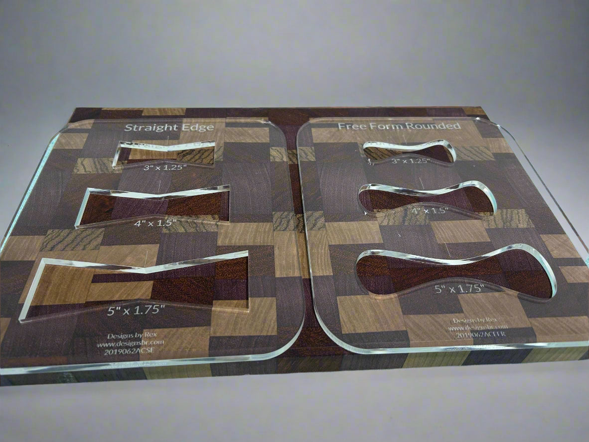 Bow Tie Router Templates (Clear Acrylic) Bow Tie Jig Router Templates Bow Tie Inlay Template