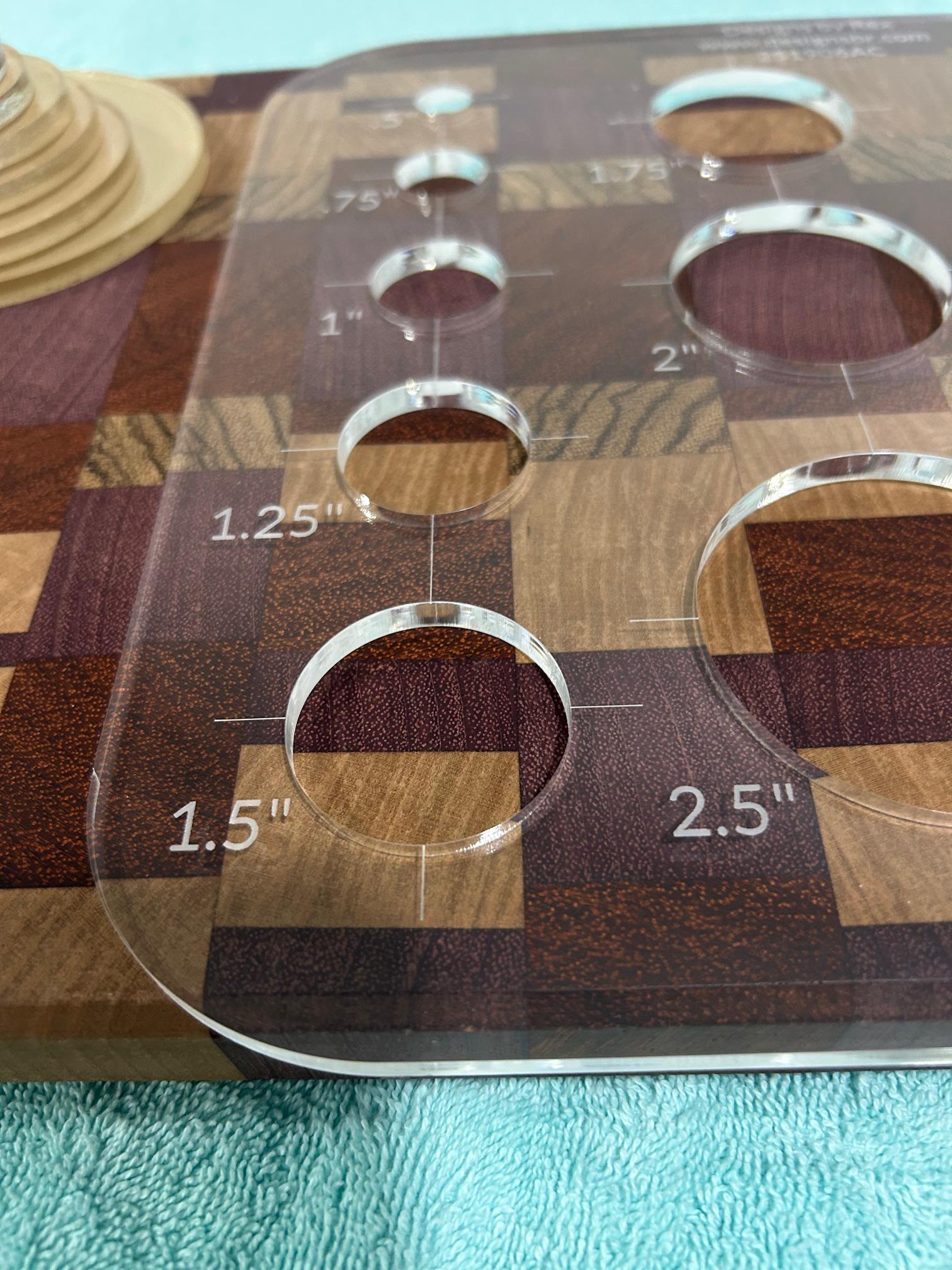 Circle Router Templates (Clear Acrylic) Circle Jig Router Templates Ci