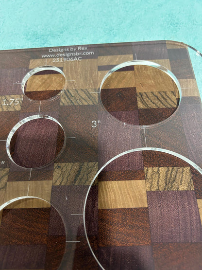 Circle Router Templates (Clear Acrylic) Circle Jig Router Templates Circle Cutting Template