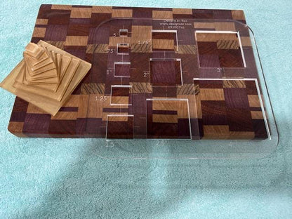 Square Router Templates (Clear Acrylic) Square Jig Router Templates Square Inlay Template