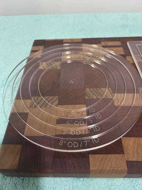 Circle Router Templates Square Router Templates Circle Jig Router Square Jig Templates Circle Inlay Template Square Inlay Template