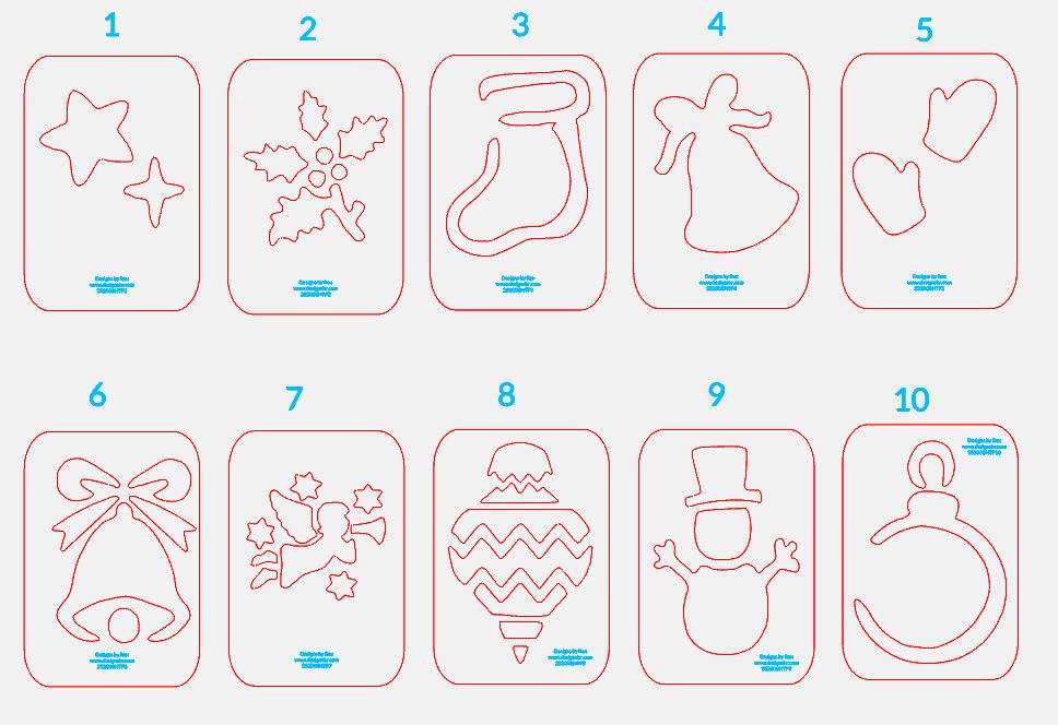 Christmas Lantern Router Templates Holiday Face templates | Make Lanterns without CNC or Laser Christmas Lantern Router Templates