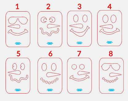 Snowman Lantern Router Templates Cast Acrylic Christmas Snowman Face templates Make Lanterns without CNC or Laser Christmas Lantern Router
