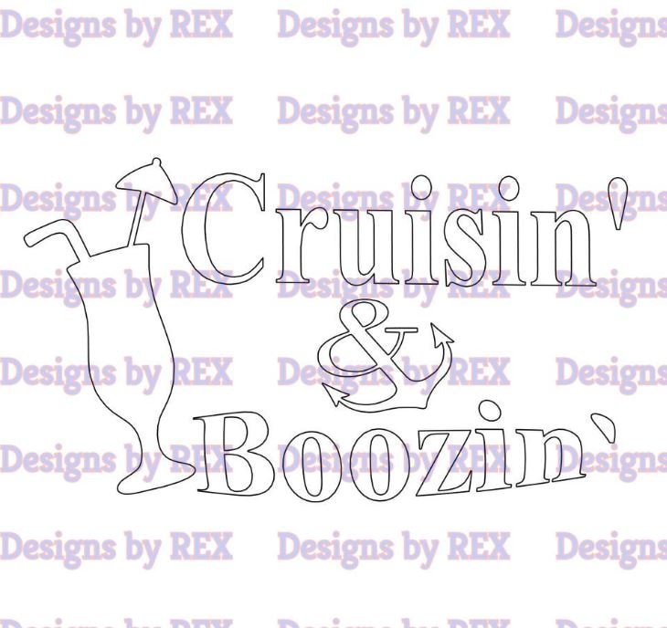 Cruisin & Boozin SVG, Vacation SVG, Trip SVG, vacation cut files