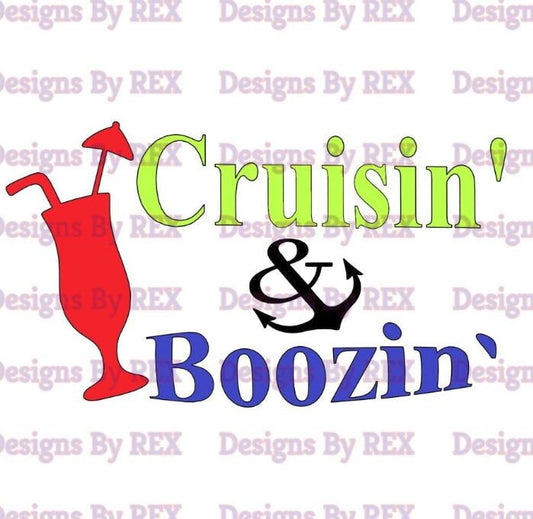 Cruisin & Boozin SVG, Vacation SVG, Trip SVG, vacation cut files