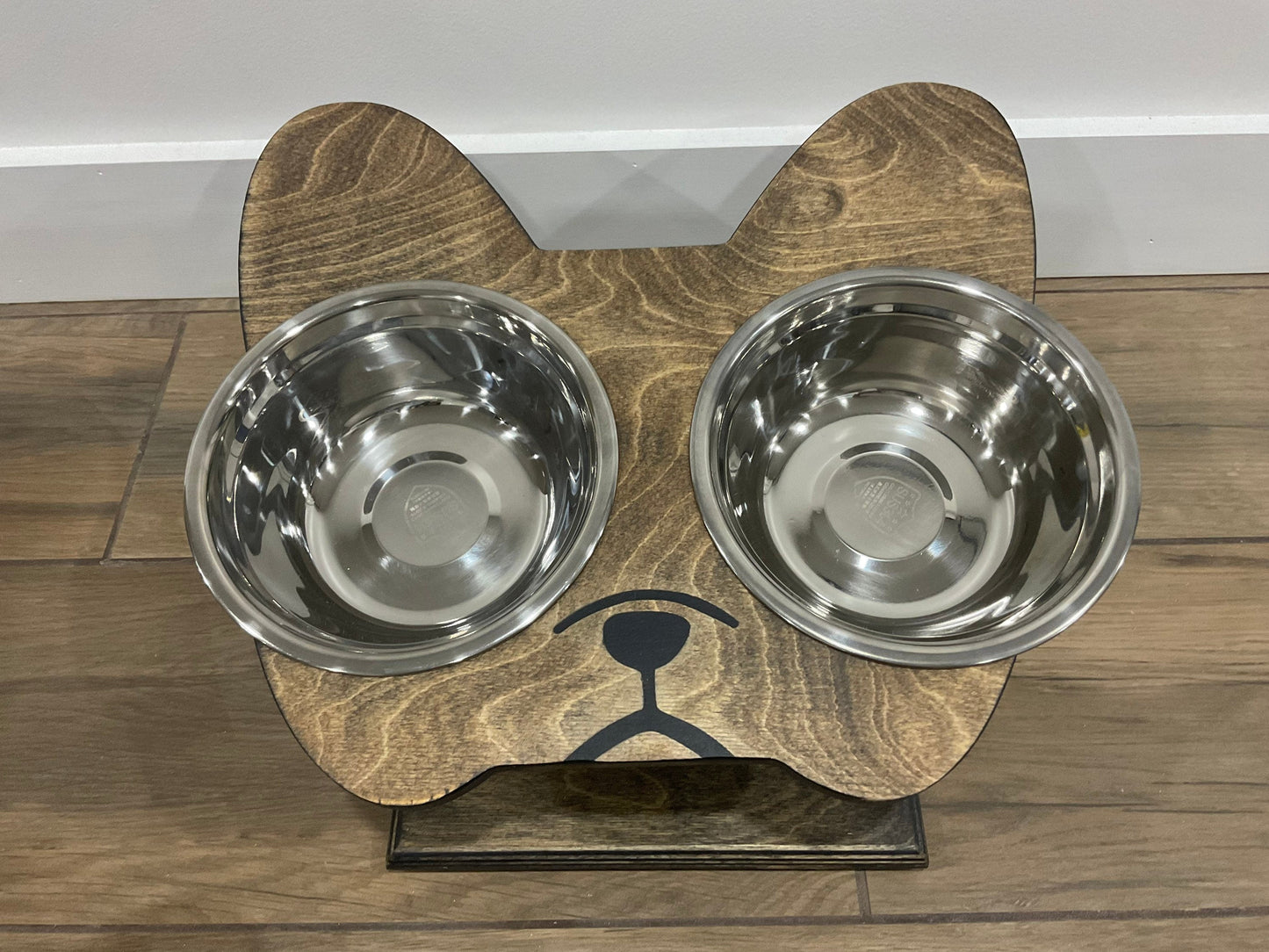 Dog Bowl stand, Elevated Dog bowl, Dog Stand-up eating and drinking, French Bulldog & Pug stand, small dog stand, dog face