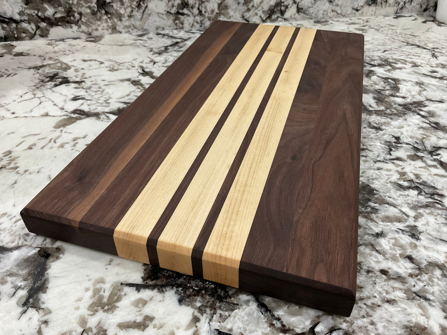 Handmade Cutting board, walnut and maple cutting board, wooden cutting board, charcuterie board, serving board