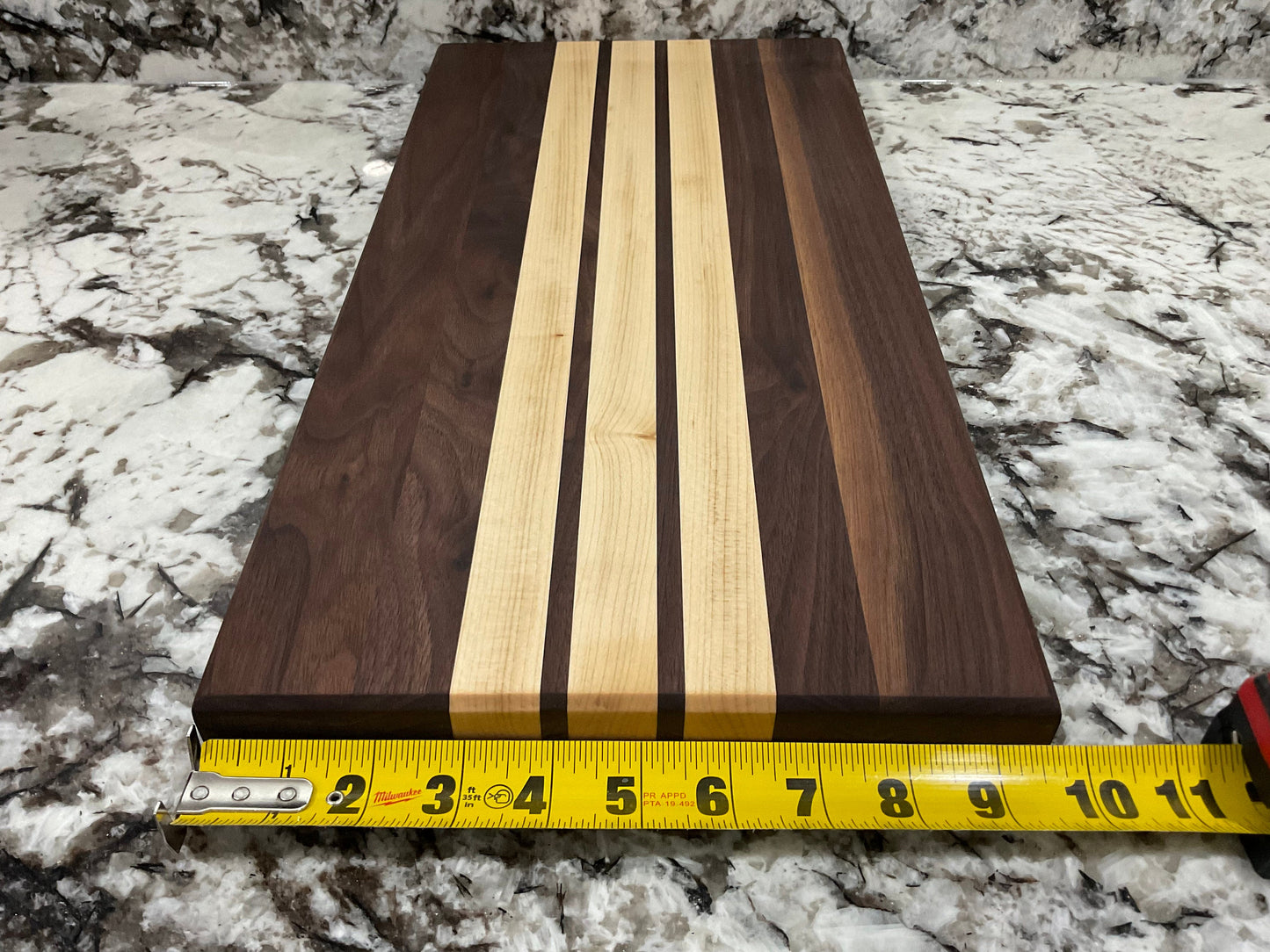 Handmade Cutting board, walnut and maple cutting board, wooden cutting board, charcuterie board, serving board