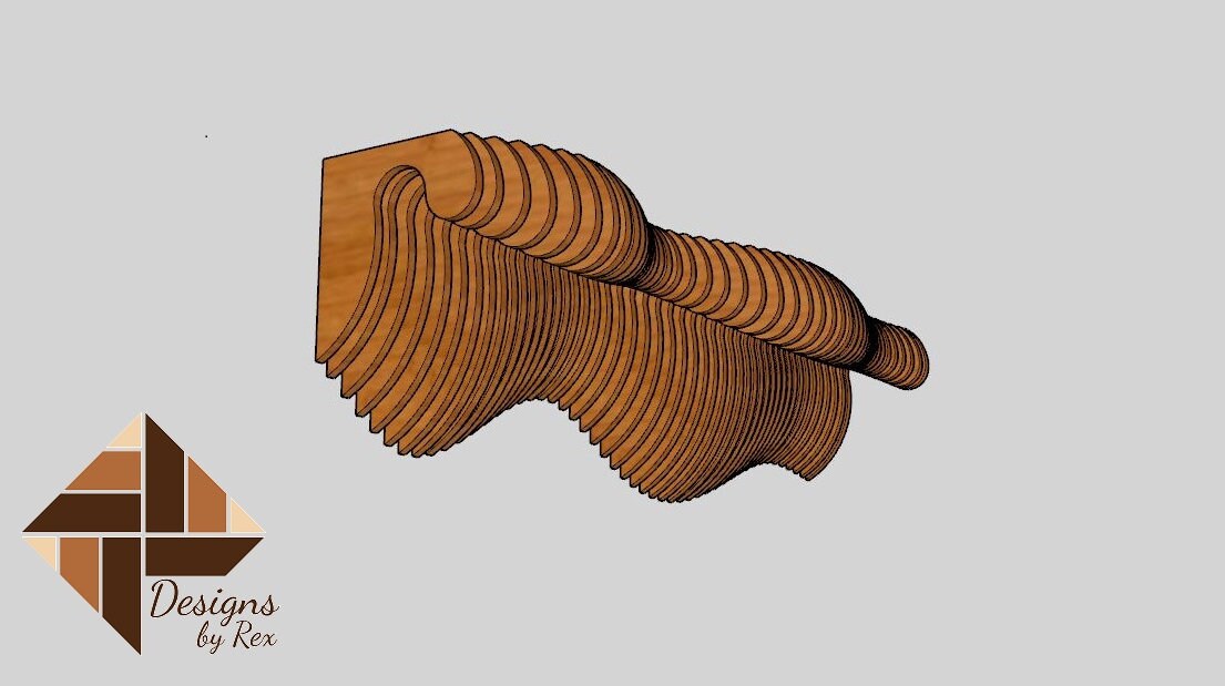 Parametric shelf, Unique Decorative Shelf for your home or office, Parametric Art, Digital File CNC Cutting Laser Router DXF and SVG Files