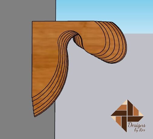 Parametric shelf, Unique Decorative Shelf for your home or office, Parametric Art, Digital File CNC Cutting Laser Router DXF and SVG Files