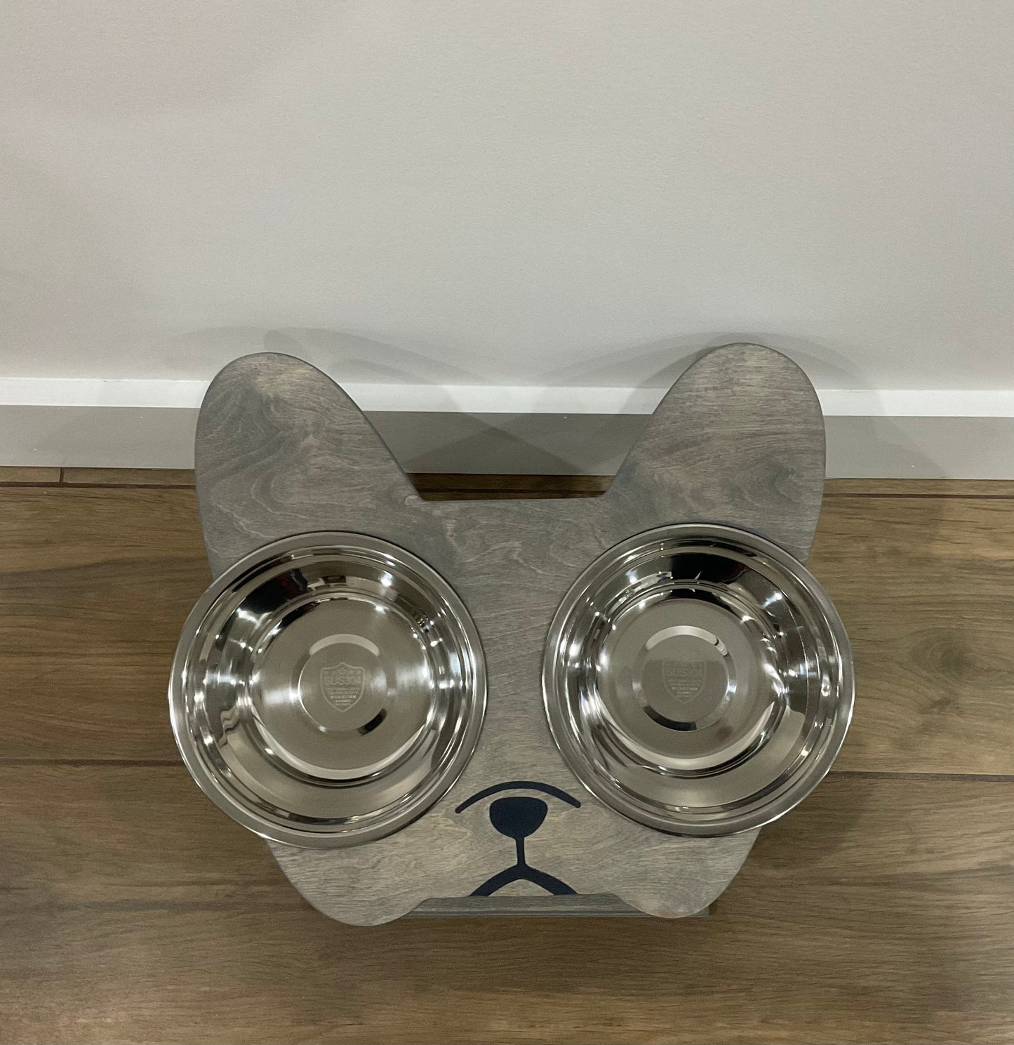 Dog Bowl stand, Elevated Dog bowl, Dog Stand-up eating and drinking, French Bulldog & Pug stand, small dog stand, dog face