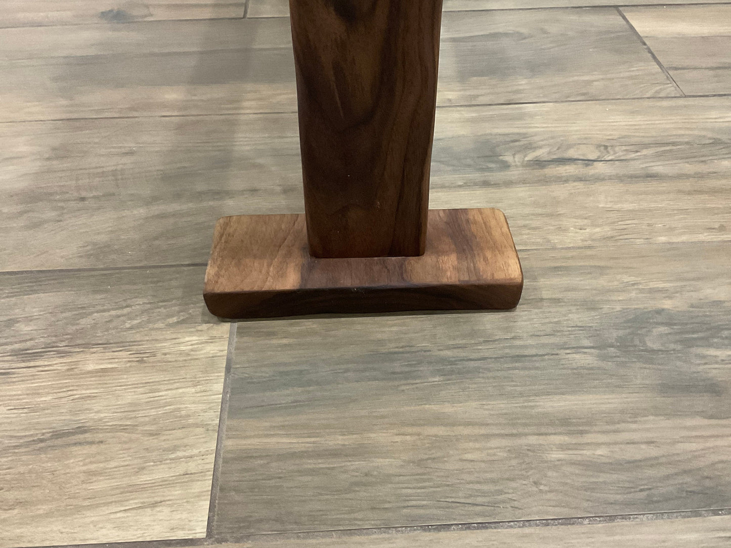 Unique end table, walnut end table, live edge side table, sofa table, walnut accent table, live edge end table, hand carved end table