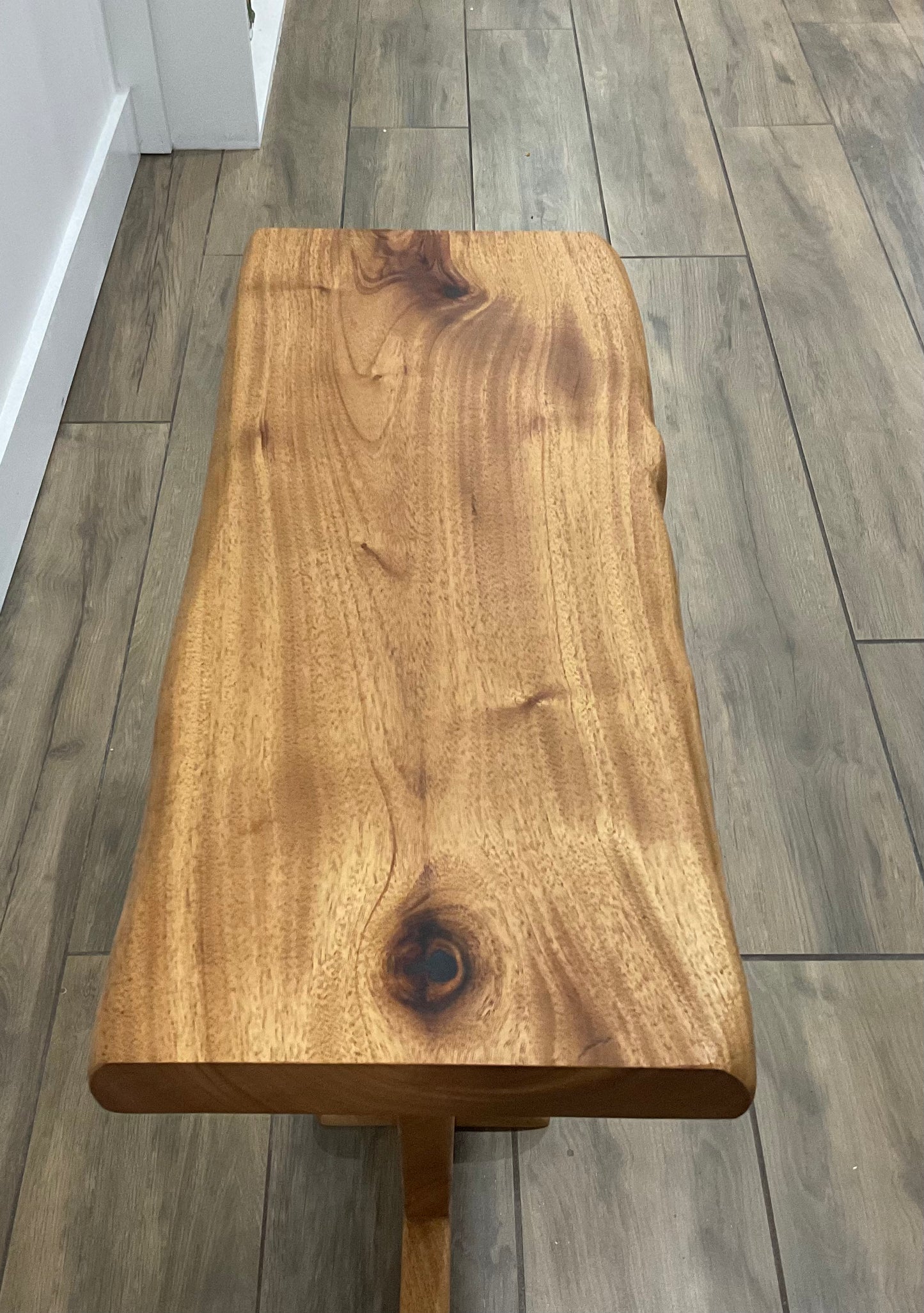 Unique end table, African Mahogany end table, live edge side table, sofa table, Coffee side table, modern end table, hand carved end table