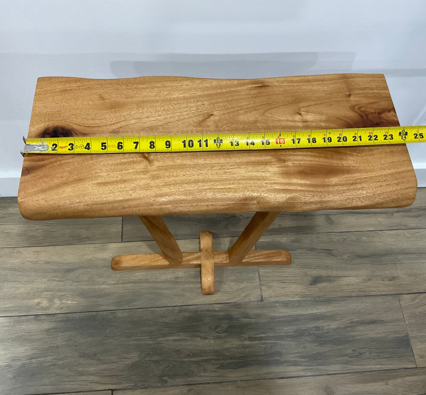 Unique end table, African Mahogany end table, live edge side table, sofa table, Coffee side table, modern end table, hand carved end table