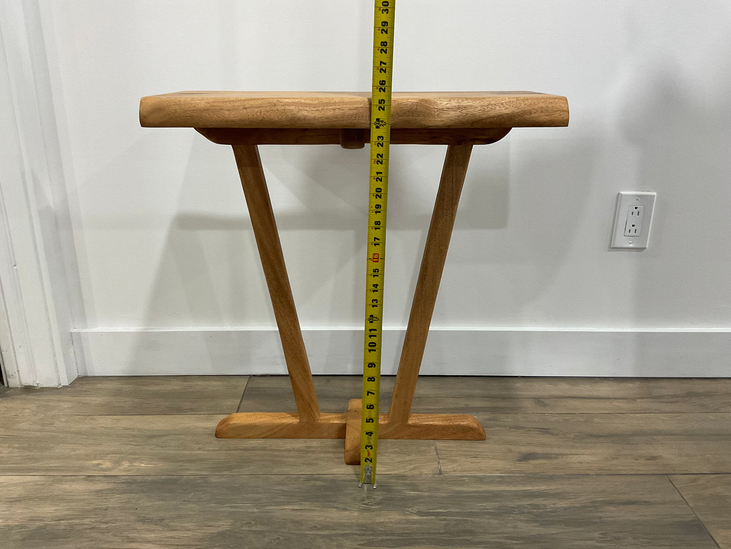 Unique end table, African Mahogany end table, live edge side table, sofa table, Coffee side table, modern end table, hand carved end table