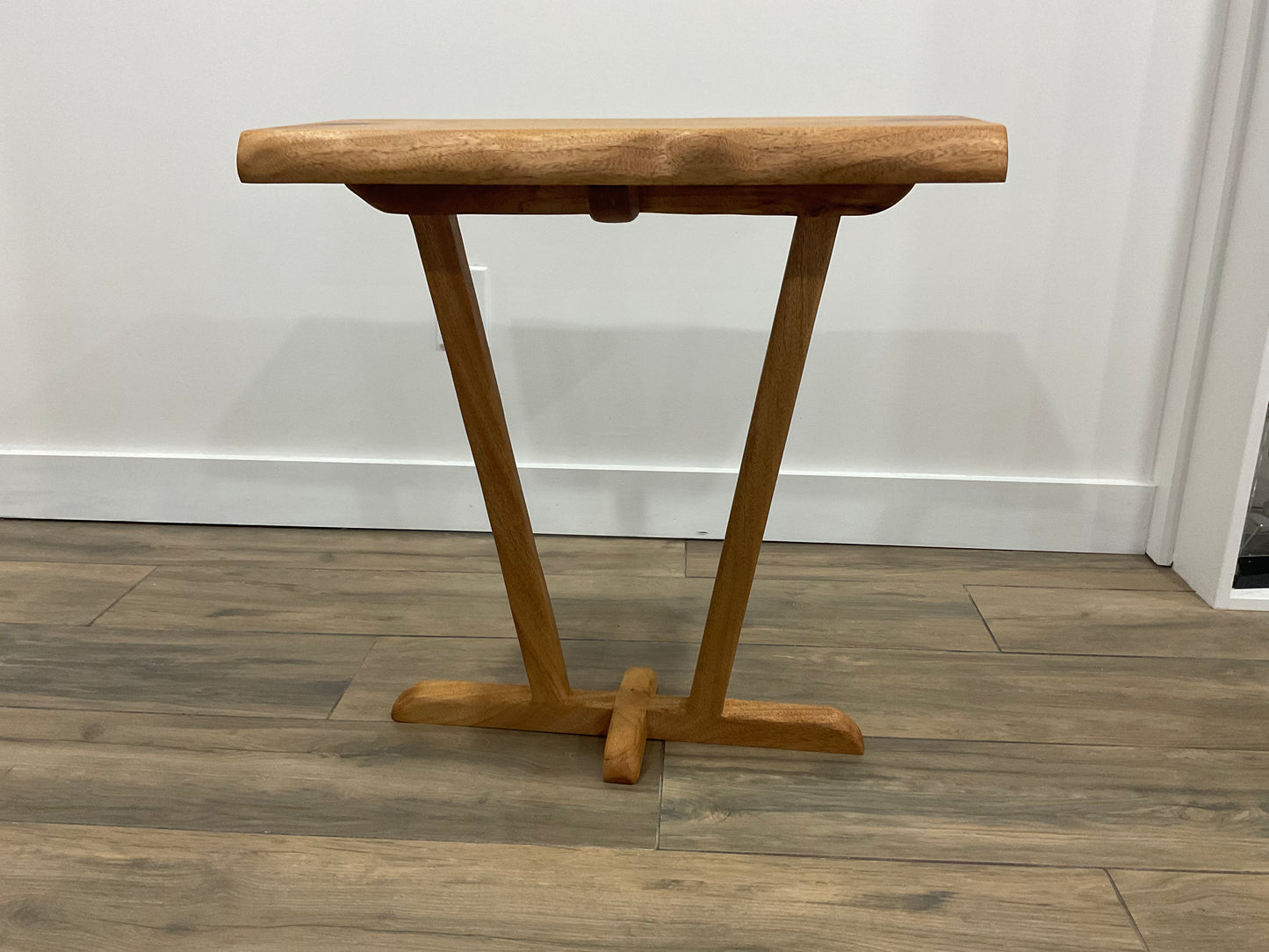 Unique end table, African Mahogany end table, live edge side table, sofa table, Coffee side table, modern end table, hand carved end table